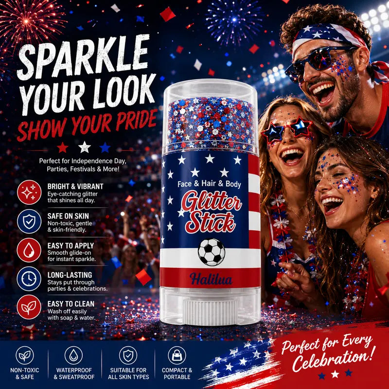 4th of July USA Glitter Stick