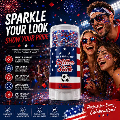 4th of July USA Glitter Stick