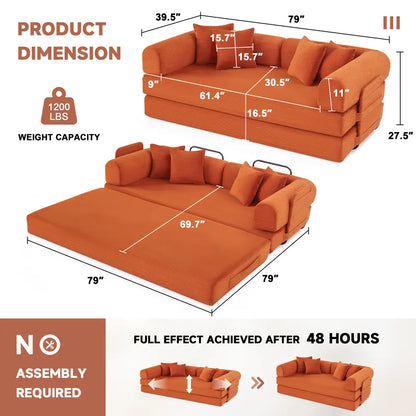 DreamFold Convertible Sleeper Sofa